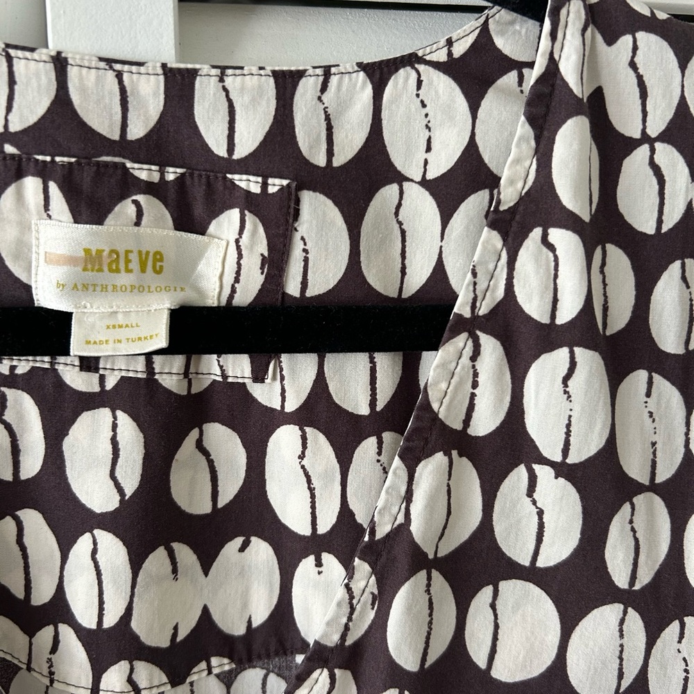 Maeve brown patterned midi dress - Picture 2 of 4